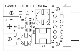 ATM Spare Parts NCR  445-0711787 FASCIA HUB WITH CAMERA (BOARD ASSEMBLY)