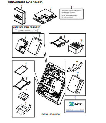 ATM Spare Parts NCR CONTACTLESS CARD READER