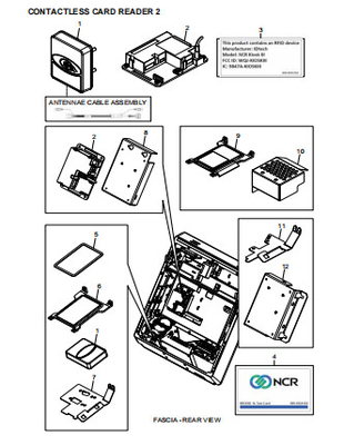 ATM Spare Parts NCR CONTACTLESS CARD READER 2