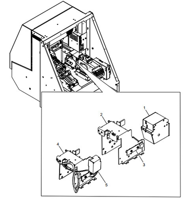 ATM Spare Parts NCR LATCHFAST CARD CAPTURE BIN ASSEMBLY