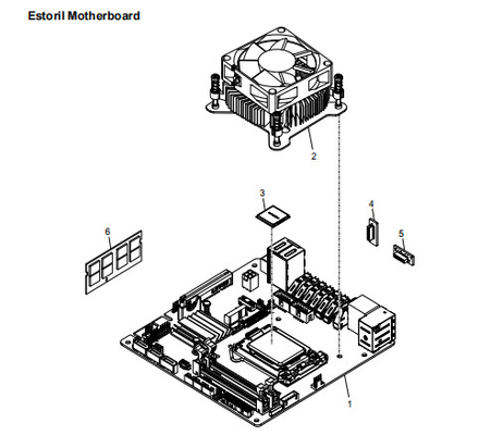ATM Spare Parts NCR Estoril Motherboard 445-0764456