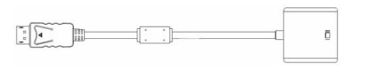 ATM Spare Parts  009-0031261 DISPLAY PORT TO VGA FEMALE ADAPTER