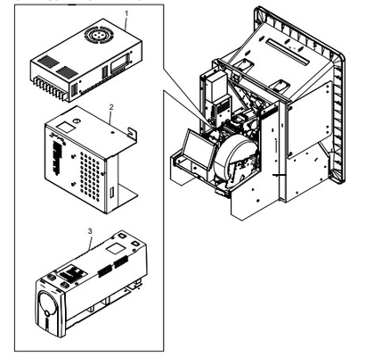 ATM Spare Parts  009-0030700 POWER SUPPLY SWITCH MODE, 300W 24V WITH PFC