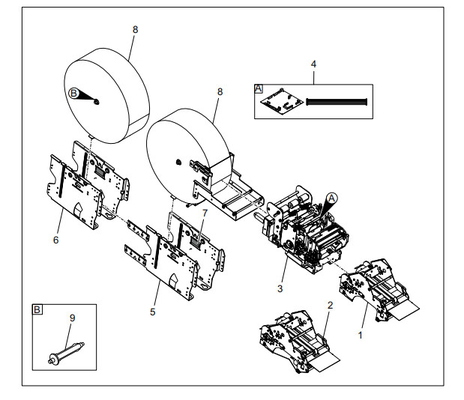 ATM Spare Parts DUAL ROLL RECEIPT PRINTER