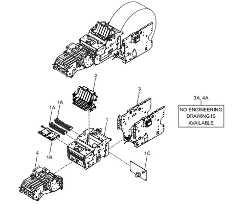 ATM Spare Parts STIRLING 2ST RECEIPT PRINTER (DUAL ROLL)