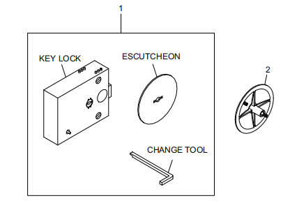 Durable ATM Spare Parts STANDARD LOCKS