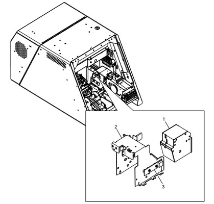 LATCHFAST CARD CAPTURE BIN ASSEMBLY