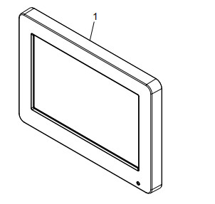 ATM Machine Parts COMPACT OPERATOR PANEL 445-0753129 DISPLAY - 7 INCH COP