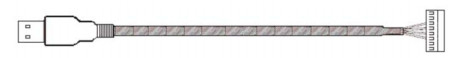 ATM Machine Parts  009-0026203 BIOMETRIC USB HARNESS, 1500MM
